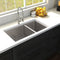 36 In. Chamonix Undermount Double Bowl Stainless Steel Kitchen Sink With Bottom Grid