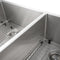36 In. Chamonix Undermount Double Bowl Stainless Steel Kitchen Sink With Bottom Grid