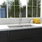 36 In. Chamonix Undermount Double Bowl Stainless Steel Kitchen Sink With Bottom Grid