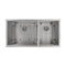 36 In. Chamonix Undermount Double Bowl Stainless Steel Kitchen Sink With Bottom Grid