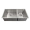 36 In. Chamonix Undermount Double Bowl Stainless Steel Kitchen Sink With Bottom Grid