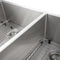 36 In. Chamonix Undermount Double Bowl Stainless Steel Kitchen Sink With Bottom Grid