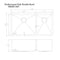36 In. Chamonix Undermount Double Bowl Satin Stainless Steel Kitchen Sink With Bottom Grid