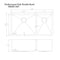 36 In. Chamonix Undermount Double Bowl Satin Stainless Steel Kitchen Sink With Bottom Grid