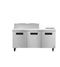 Refrigerator, Three Section Sandwich Prep Table, Stainless Doors