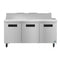 Refrigerator, Three Section Sandwich Prep Table, Stainless Doors