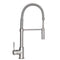 Sierra Pull Down Spring Single Handle Kitchen Faucet In Brushed Nickel