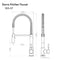 Sierra Pull Down Spring Single Handle Kitchen Faucet In Brushed Nickel