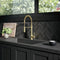 Autograph Edition Sierra Pull Down Spring Single Handle Kitchen Faucet In Champagne Bronze