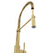 Autograph Edition Sierra Pull Down Spring Single Handle Kitchen Faucet In Champagne Bronze
