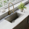 Autograph Edition Sierra Pull Down Spring Single Handle Kitchen Faucet In Champagne Bronze