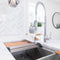 Sierra Pull Down Spring Single Handle Kitchen Faucet In Chrome