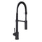 Autograph Edition Sierra Pull Down Spring Single Handle Kitchen Faucet In Matte Black