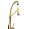 Autograph Edition Sierra Pull Down Spring Single Handle Kitchen Faucet In Polished Gold