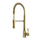 Autograph Edition Sierra Pull Down Spring Single Handle Kitchen Faucet In Polished Gold