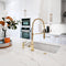 Autograph Edition Sierra Pull Down Spring Single Handle Kitchen Faucet In Polished Gold