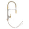 Autograph Edition Sierra Pull Down Spring Single Handle Kitchen Faucet In Brushed Nickel And Champagne Bronze