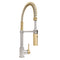 Autograph Edition Sierra Pull Down Spring Single Handle Kitchen Faucet In Brushed Nickel And Champagne Bronze