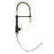 Autograph Edition Sierra Pull Down Spring Single Handle Kitchen Faucet In Matte Black And Champagne Bronze