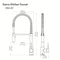 Autograph Edition Sierra Pull Down Spring Single Handle Kitchen Faucet In Matte Black And Champagne Bronze