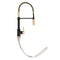 Autograph Edition Sierra Pull Down Spring Single Handle Kitchen Faucet In Matte Black And Champagne Bronze