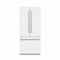 36 In. 19.6 Cu. Ft. French Door Built-in Bottom Freezer Refrigerator With Water Dispenser And Ice Maker In White Matte With Stainless Steel Interior