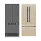 Autograph Edition 36 In. 19.6 Cu. Ft. Panel Ready French Door Built-in Bottom Freezer Refrigerator With Water Dispenser And Ice Maker With Stainless Steel Interior And Matte Black Accents