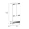 Autograph Edition 36 In. 19.6 Cu. Ft. Panel Ready French Door Built-in Bottom Freezer Refrigerator With Water Dispenser And Ice Maker With Stainless Steel Interior And Matte Black Accents
