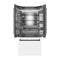 Autograph Edition 36 In. 19.6 Cu. Ft. French Door Built-in Bottom Freezer Refrigerator With Water Dispenser And Ice Maker In White Matte With Stainless Steel Interior And Matte Black Accents