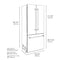 Autograph Edition 36 In. 19.6 Cu. Ft. French Door Built-in Bottom Freezer Refrigerator With Water Dispenser And Ice Maker In White Matte With Stainless Steel Interior And Matte Black Accents