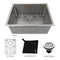 23 In. Meribel Undermount Single Bowl Stainless Steel Kitchen Sink With Bottom Grid