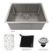 23 In. Meribel Undermount Single Bowl Stainless Steel Kitchen Sink With Bottom Grid