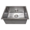 23 In. Meribel Undermount Single Bowl Satin Stainless Steel Kitchen Sink With Bottom Grid