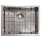 23 In. Meribel Undermount Single Bowl Satin Stainless Steel Kitchen Sink With Bottom Grid