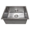 27 In. Meribel Undermount Single Bowl Satin Stainless Steel Kitchen Sink With Bottom Grid