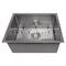 27 In. Meribel Undermount Single Bowl Satin Stainless Steel Kitchen Sink With Bottom Grid
