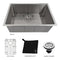 30 In. Meribel Undermount Single Bowl Stainless Steel Kitchen Sink With Bottom Grid