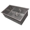 30 In. Meribel Undermount Single Bowl Satin Stainless Steel Kitchen Sink With Bottom Grid