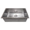 30 In. Meribel Undermount Single Bowl Satin Stainless Steel Kitchen Sink With Bottom Grid