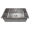 30 In. Meribel Undermount Single Bowl Satin Stainless Steel Kitchen Sink With Bottom Grid