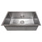 30 In. Meribel Undermount Single Bowl Satin Stainless Steel Kitchen Sink With Bottom Grid