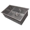 33 In. Meribel Undermount Single Bowl Satin Stainless Steel Kitchen Sink With Bottom Grid