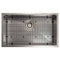 33 In. Meribel Undermount Single Bowl Satin Stainless Steel Kitchen Sink With Bottom Grid