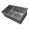 33 In. Meribel Undermount Single Bowl Satin Stainless Steel Kitchen Sink With Bottom Grid