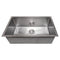 33 In. Meribel Undermount Single Bowl Satin Stainless Steel Kitchen Sink With Bottom Grid