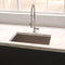 36 In. Meribel Undermount Single Bowl Satin Stainless Steel Kitchen Sink With Bottom Grid