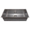 36 In. Meribel Undermount Single Bowl Satin Stainless Steel Kitchen Sink With Bottom Grid