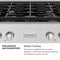 30 In. Paramount Gas Rangetop With 4 Burners And Porcelain Cooktop In Stainless Steel