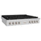 48 In. Paramount Gas Rangetop With 8 Burners And Porcelain Cooktop In Stainless Steel