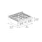 30 In. Paramount Gas Rangetop With 4 Burners And Porcelain Cooktop In Black Stainless Steel